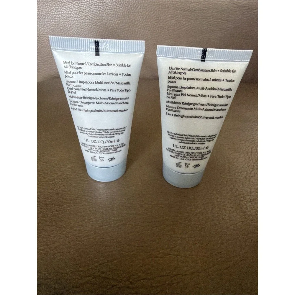 Estée Lauder Perfectly Clean Multi-Action Foam Cleanser Mask 30ml x2 Travel Size